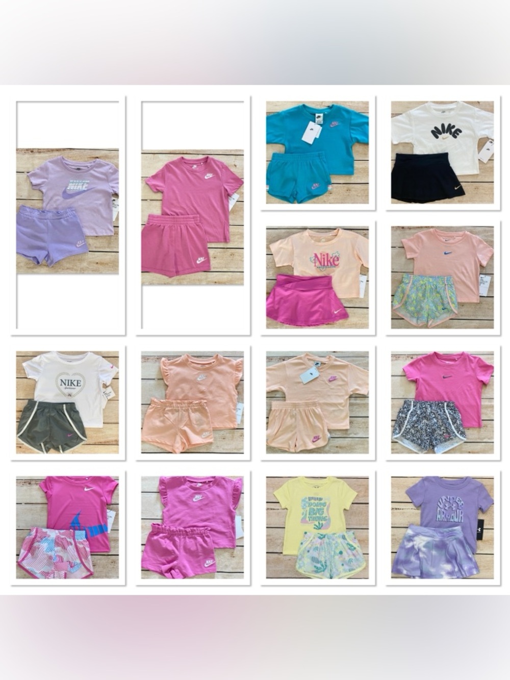 Nike Kids' Colorful Spring Summer Size 3T Short Sets PICK 4 NWT Matching Sets